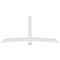 Ekena Millwork Bellingham Architectural Grade PVC Gable Bracket, 108"W x 49 1/2"H x 4"D x 6"F, 11/12 Pitch GBP108X50X0406BEL00 - alternate 3